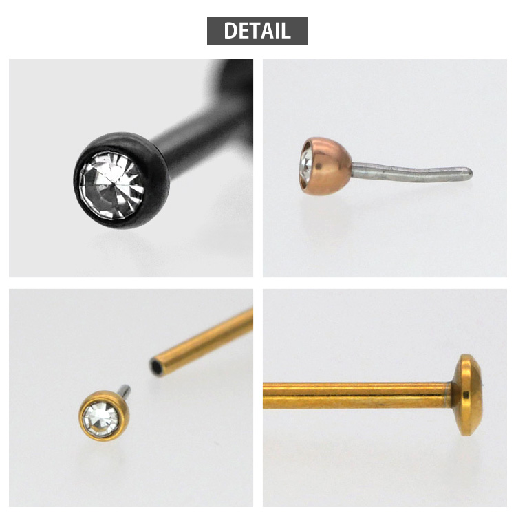 ミニピアス 小ぶり ジュエル ラブレットピアス